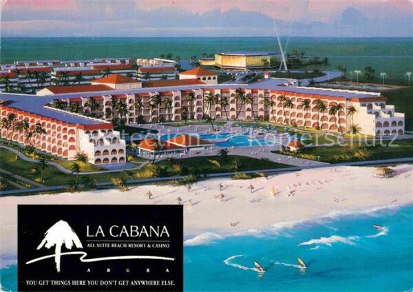 Aruba Fliegeraufnahme La Cabana Hotel Strand