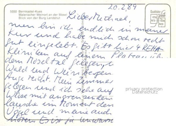 Bernkastel-Kues Moselpartie Blick von Burg-Landshut – Bild 2