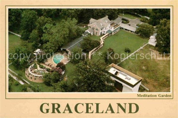 Memphis Tennessee Graceland Fliegeraufnahme Home of Elvis