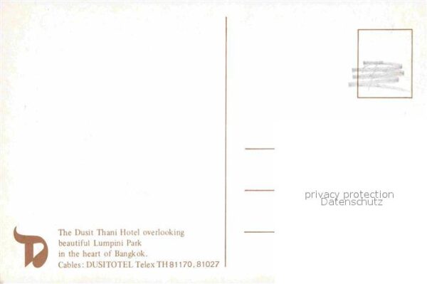 Bangkok Dusit Thani Hotel Lumpini Park – Bild 2