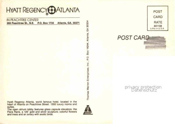 Atlanta Georgia Hyatt Regency – Bild 2