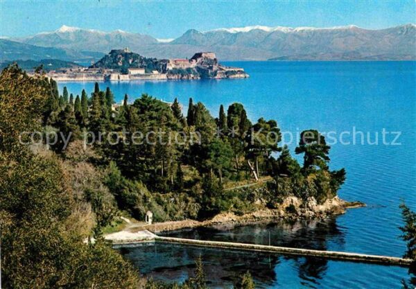 Kepkyra Korfu Corfu Fliegeraufnahme