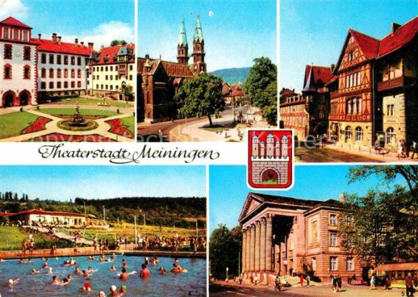 Meiningen Thueringen Theraterstadt Schloß Henneberger-Haus