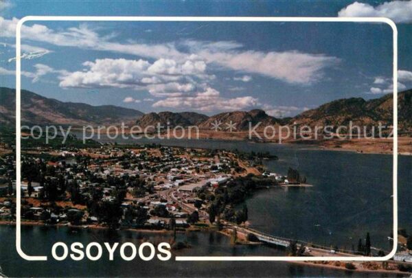 Osoyoos  Fliegeraufnahme mit See