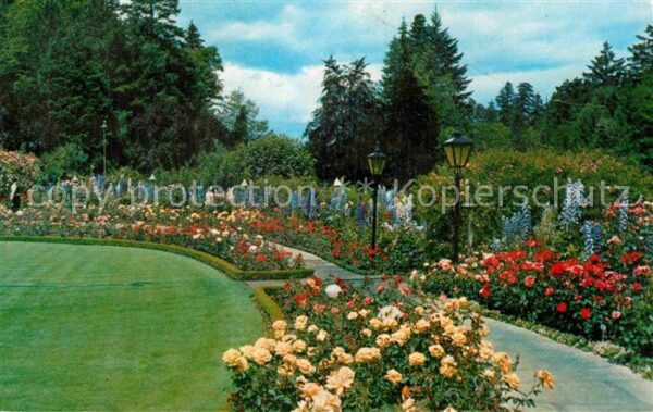 Victoria British Columbia The Rose Garden Butchart Gardens