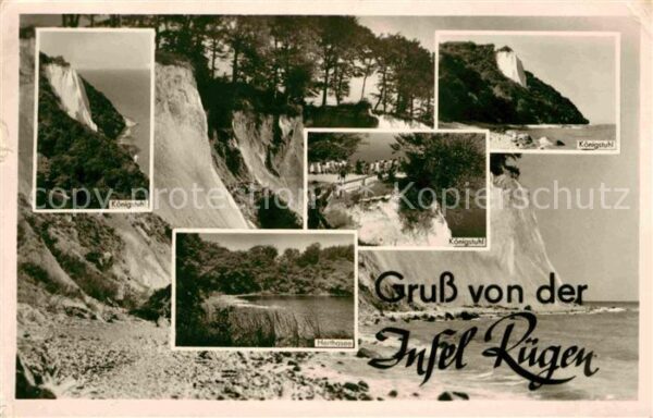 Insel Ruegen Königstuhl Kreidefelsen Küste Herthasee