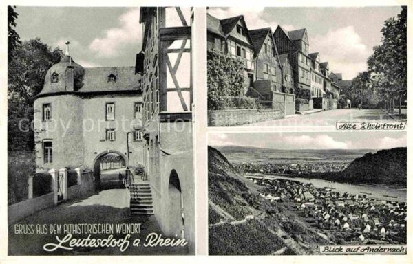 Leutesdorf Rhein Althistorischer Weinort Tor Alte Rheinf
