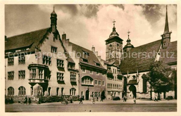 Schmalkalden Altmarkt mit Rathaus