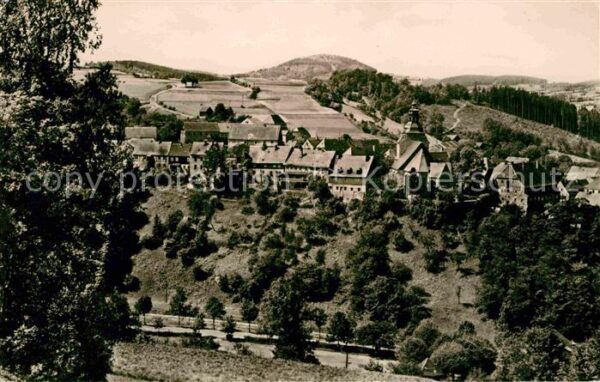 Lauenstein Erzgebirge Panorama Höhenluftkurort