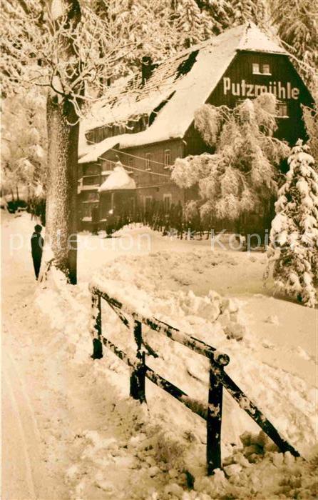 Baerenfels Erzgebirge HOG Putzmühle im Winter