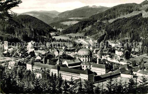St Blasien Gesamtansicht mit Dom St Blasius Kloste
