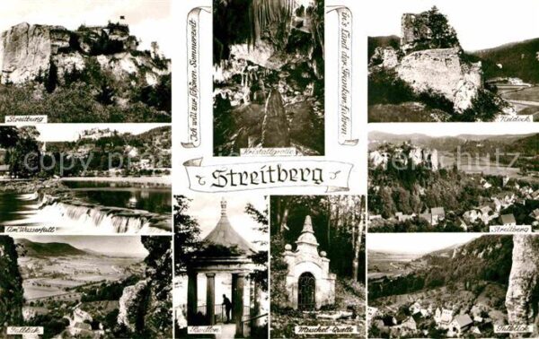 Streitberg Oberfranken Streitburg Kristallgrotte Neideck Talbl