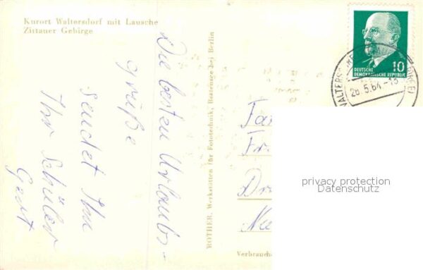 Waltersdorf Zittau Gesamtansicht Kurort mit Lausche Zittau – Bild 2