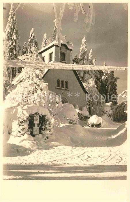 Oberbaerenburg Baerenburg Evangelische Kapelle Winterlandschaft H