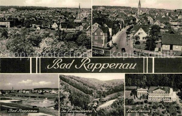 Bad Rappenau Ortsansichten mit Kirche Fünfmühlental