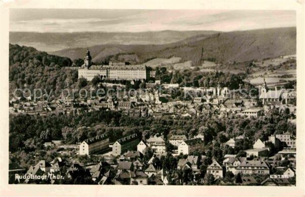 Rudolstadt Ansicht mit Schloss Heidecksburg