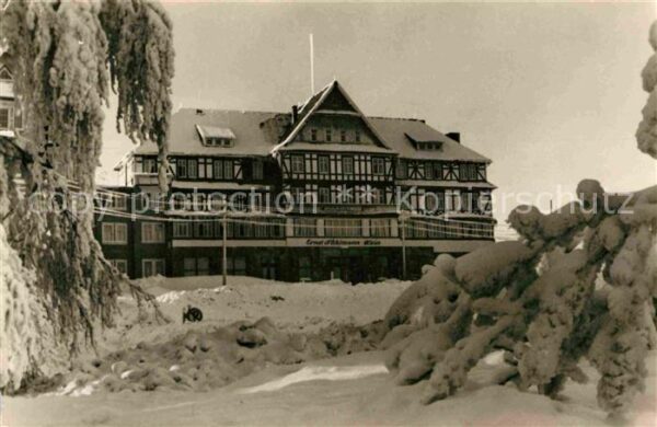 Oberhof Thueringen Ernst Thälmann Haus Winterlandschaft