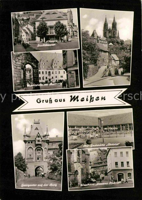 Meissen Elbe Sachsen Stadttheater Marktplatz Rathaus Dom Bur