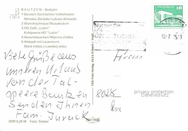 Bautzen Volkstheater Wohnhochhaus HO Cafe Lubin – Bild 2