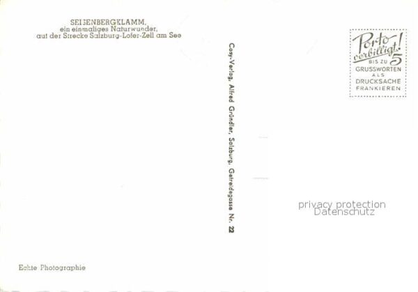 Weissbach Lofer Seisenbergklamm Schlucht – Bild 2