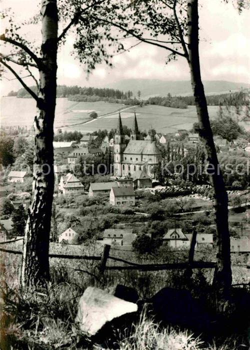 Schirgiswalde Ansicht vom Waldrand aus Kirche Erholun