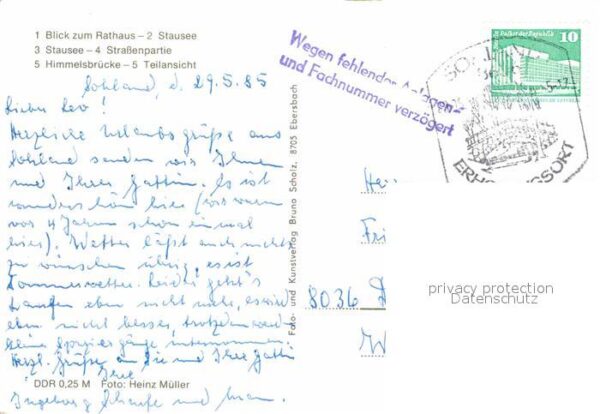 Sohland Spree Rathaus Stausee Strassenpartie Kirche H – Bild 2