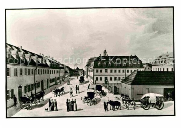 Herrnhut um 1820 nach einem Aquarell im Heimatmu