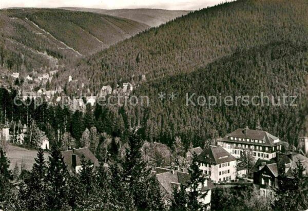 Baerenfels Erzgebirge Blick nach Kipsdorf