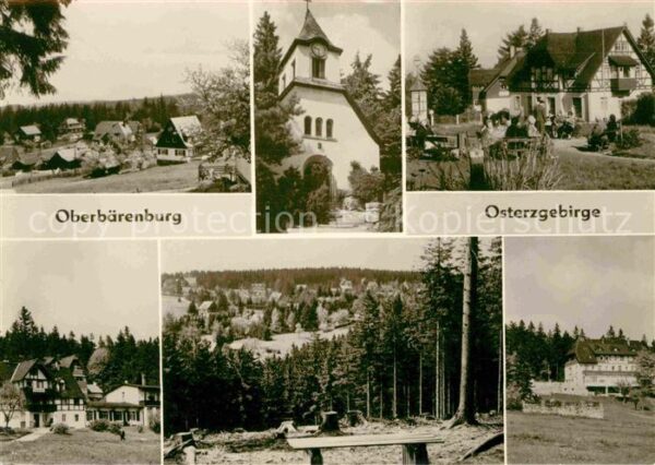 Oberbaerenburg Baerenburg Teilansichten Kirche Waldpartie