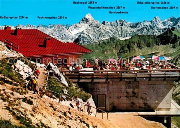 Oberstdorf Nebelhorn Gipfelhütte Berggaststätte Al
