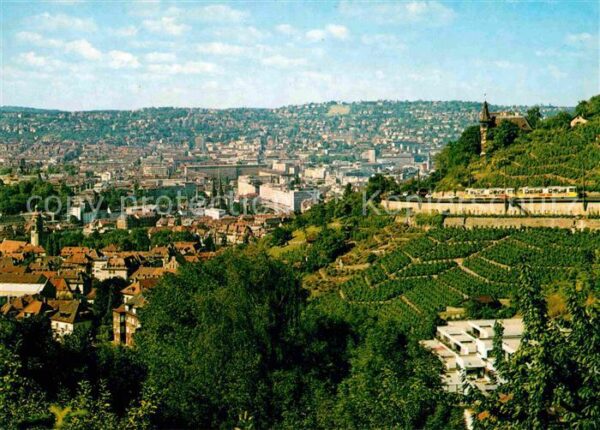 Stuttgart Neue Weinsteige mit Blick auf die Stadt