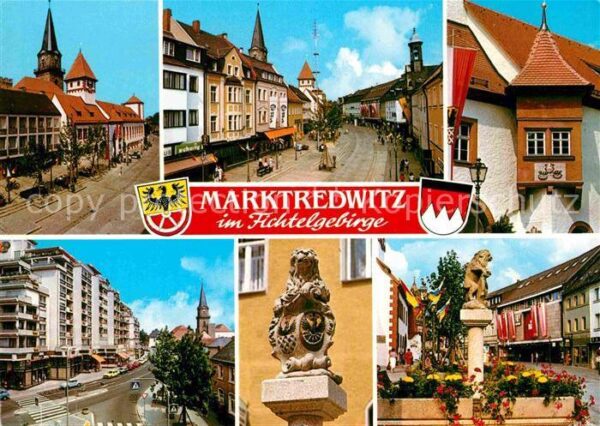 Marktredwitz Teilansichten Strassenpartie Erker Brun