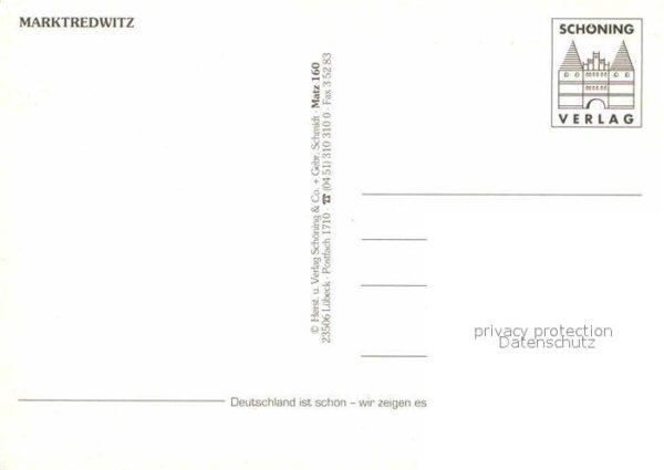 Marktredwitz Teilansichten Strassenpartie Erker Brun – Bild 2