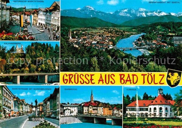 Bad Toelz Historische Marktstrasse Kalvarienberg
