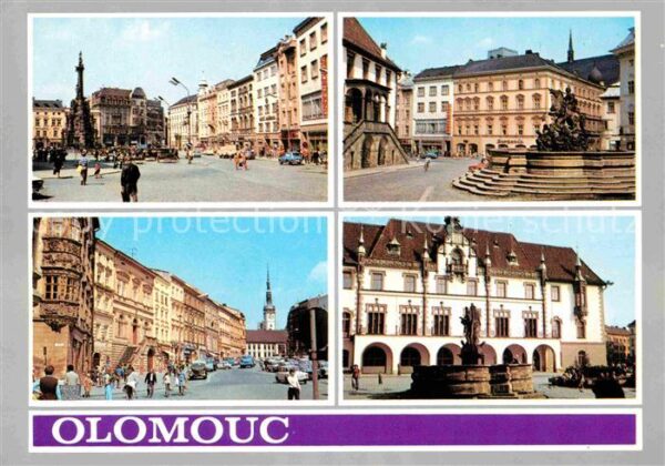 Olomouc Platz Denkmal Brunnen Innenstadt