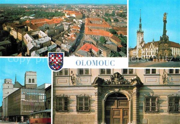 Olomouc Rathaus Dreifaltigkeitssäule Kaufhaus K