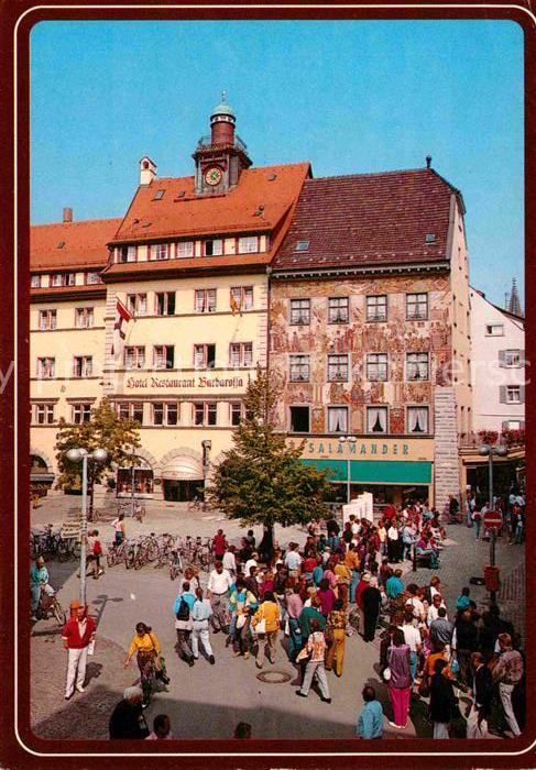 Konstanz Bodensee Altstadt Fassadenmalerei Hotel Restaura