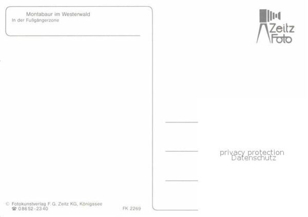 Montabaur Westerwald Fussgängerzone Altstadt Fachwerkhäuser – Bild 2