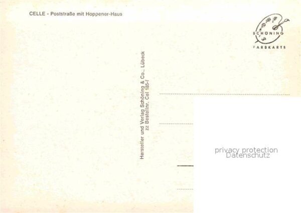 Celle Niedersachsen Poststrasse mit Hoppener Haus Fachwerkh – Bild 2