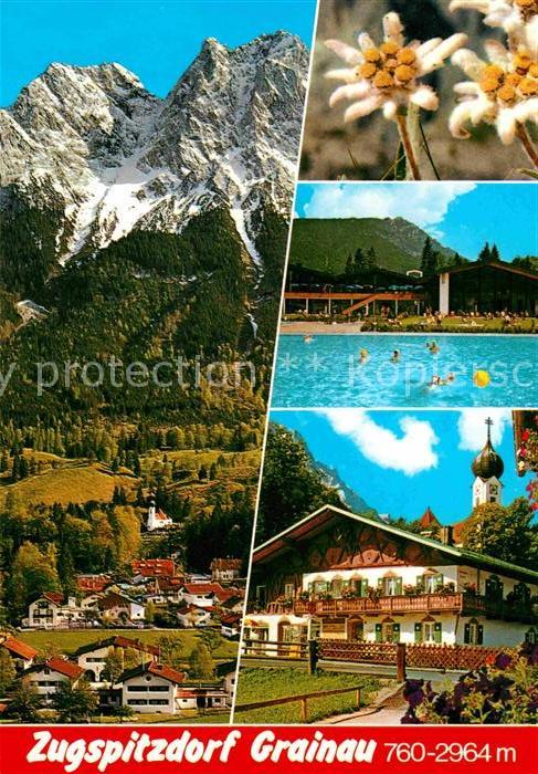 Grainau Waxenstein Edelweiss Freibad Kramer Ort