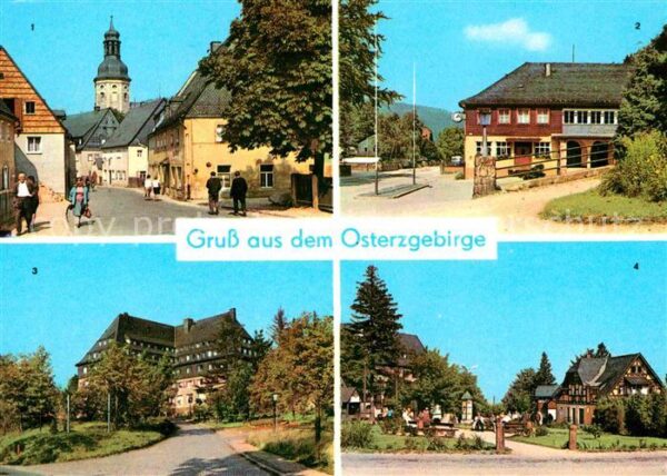Geising Erzgebirge Hauptstrasse Kipsdorf Bahnhof Altenberg