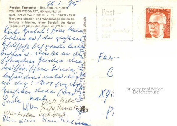 Schweigmatt Pension Tannenhof Höhenluftkurort – Bild 2
