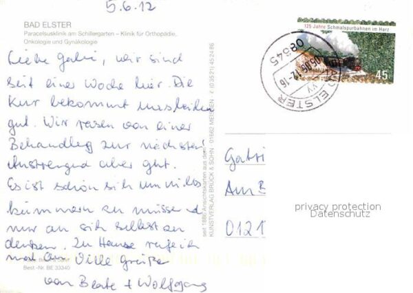 Bad Elster Paracelsusklinik am Schillergarten Brun – Bild 2