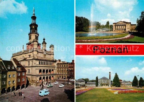 Poznan Posen Ratusz Opera Parku Rathaus Oper Park