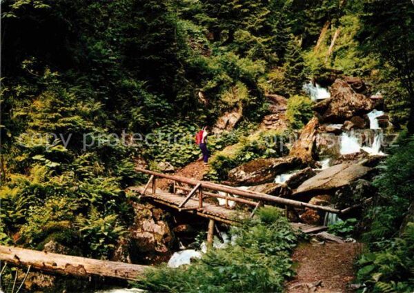 Jeseniky Gebirge Gebirgswinkel mit Wasserfällen am Oberl