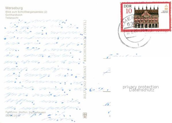 Merseburg Saale Schlossberg Gotthardteich Teilansicht – Bild 2