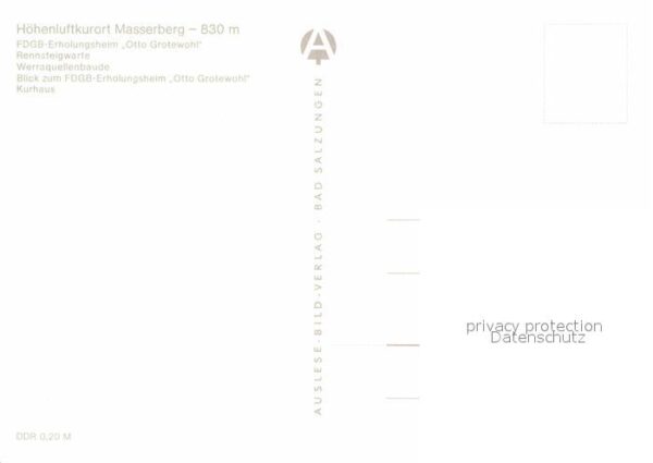 Masserberg FDGB Erholungsheim Otto Grotewohl Renns – Bild 2