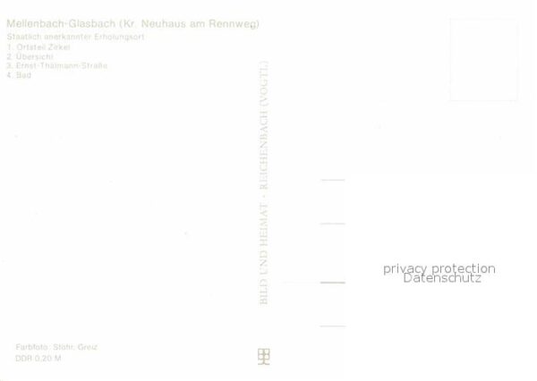 Glasbach Mellenbach OT Zirkel Übersicht Ernst Thälmann Stra – Bild 2