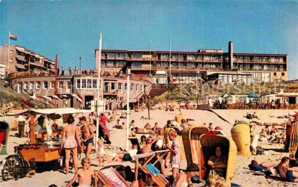 Zandvoort Holland Strandgezicht met Hotel Bouwes