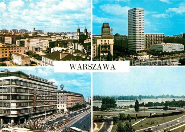 Warszawa Skrzyzowanie ulic Marszalkowskiej i Swi